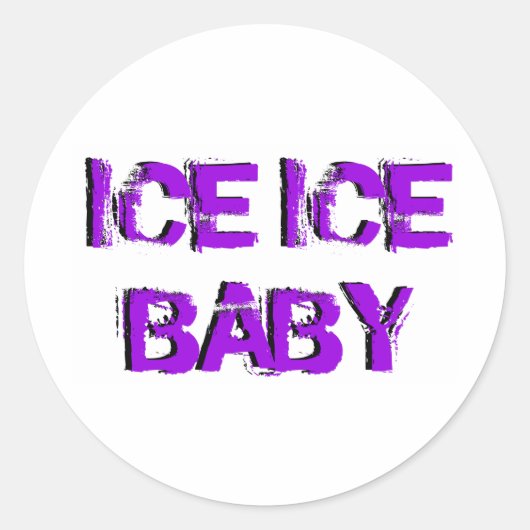 SkateChick Ice Ice Baby Ronde Sticker (Voorkant)