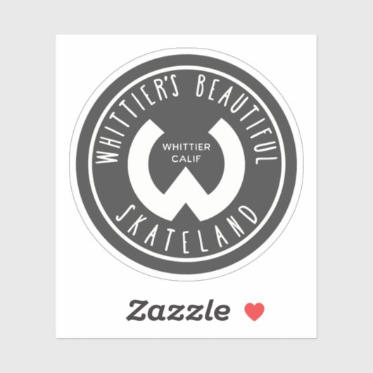 Skateland Whittier California,  getroffen Sticker (Vel)