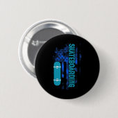 Skateliefhebber Skateboarder Skateboarden 1 Ronde Button 5,7 Cm (Voorkant /achterkant)