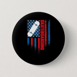 Skateliefhebber Skateboarder Skateboarden 2 Ronde Button 5,7 Cm