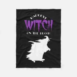 Skateliefhebber - slechtste heks - halloween fleece deken