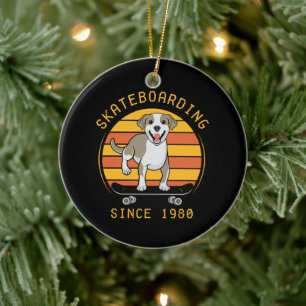Skaten sinds 1980 keramisch ornament