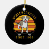 Skaten sinds 1980 keramisch ornament (Voorkant)