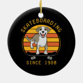 Skaten sinds 1980 keramisch ornament (Achterkant)