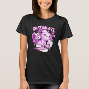 Skateolotl Schaatsen Axolotl Skateboard Schaats Sk T-shirt