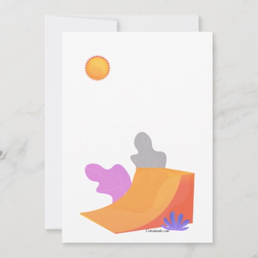 Skatepark Jongensuitnodiging Kaart (Achterkant)