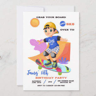 Skatepark Jongensuitnodiging Kaart