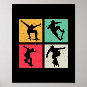 Skatepark Skater Designs Jongens Skateboarden Skat Poster