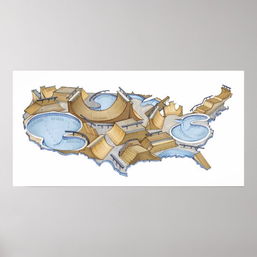 SkatePark USA Poster (Voorkant)