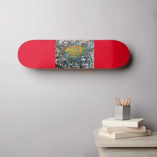 Skater Art aan boord Persoonlijk Skateboard (Muurkunst (Horizontaal))