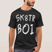 Skater Boi SK8TR Jongensgeschenken voor Skateboard T-shirt (Voorkant)