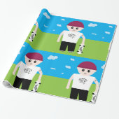 Skater Boy Cadeaupapier (Uitgerold)