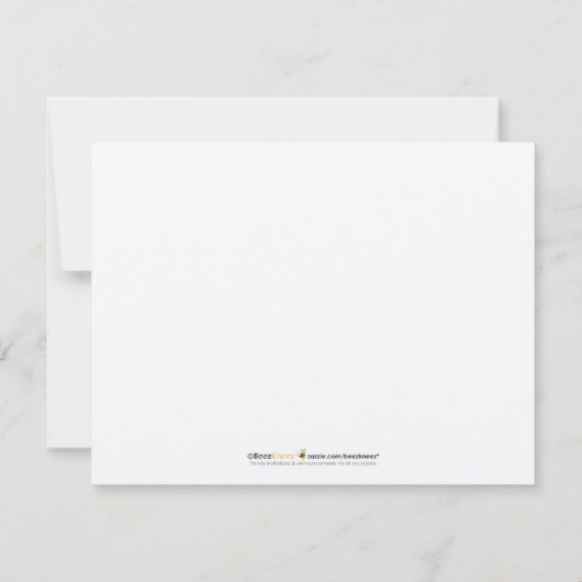 Skater Boy Gepersonaliseerd Flat Note-kaarten (bla Kaart (Achterkant)