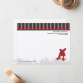 Skater Boy Gepersonaliseerd Flat Note-kaarten (roo Notitiekaartje (Voorkant / Achterkant in situ)