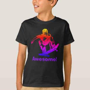 Skater Boy Geweldige regenboogskateboarder T-shirt