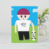 Skater Boy Kaart (Staand voorkant)