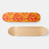 Skater Boy Red Flames Skateboard (Horizontaal)