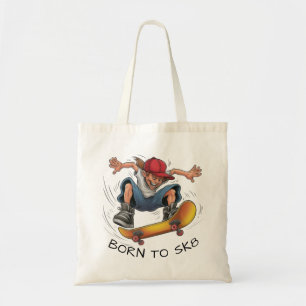 Skater Boy Skateboarden Tote Bag