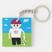 Skater Boy Sleutelhanger (Achterkant)