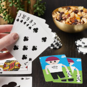 Skater Boy speelt kaarten (Insitu)