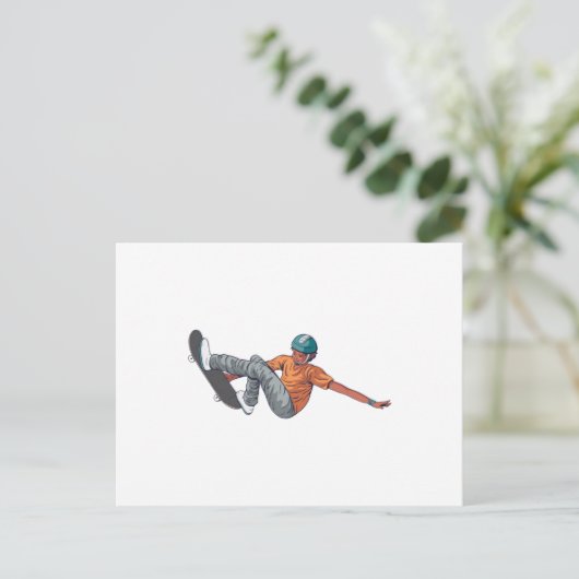 Skater Briefkaart (Staand voorkant)