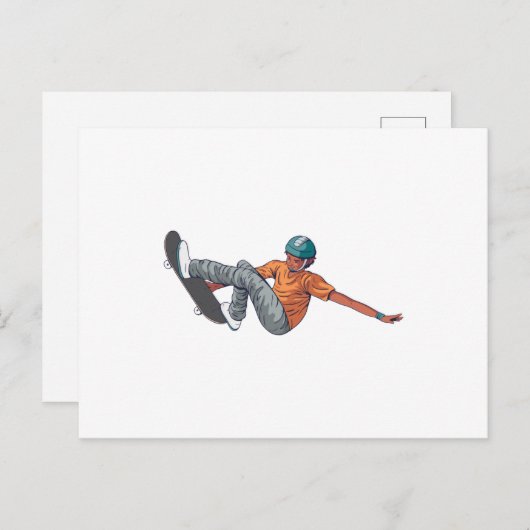 Skater Briefkaart (Voorkant / Achterkant)