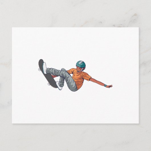 Skater Briefkaart (Voorkant)