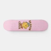 Skater Chick – Schattige Street Style T-shirt Persoonlijk Skateboard (Horizontaal)