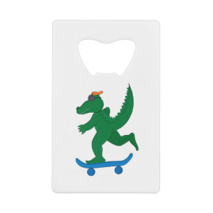Skater Crocodile Creditkaart Flessenopener