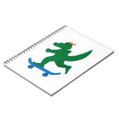 Skater Crocodile Notitieboek (Linkerzijde)