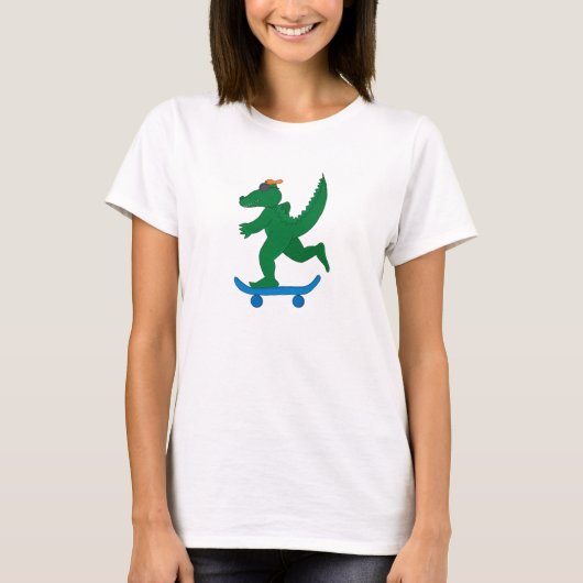 Skater Crocodile T-shirt (Voorkant)