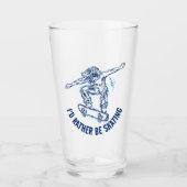 Skater Doing Mid-Air, in plaats van schaatsen Glas (Voorkant)