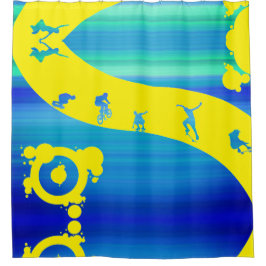 Skater Douchegordijn