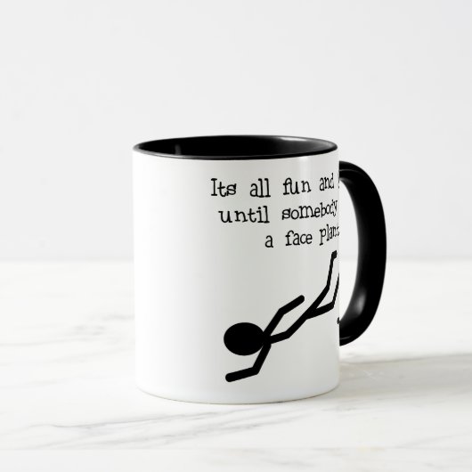 Skater Faceplant Mok (Voorkant rechts)