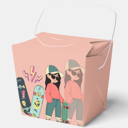 Skater Girl Bedankdoosjes (Voorkant)