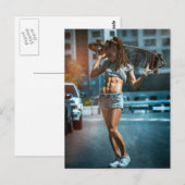 Skater Girl Briefkaart (Voorkant / Achterkant)