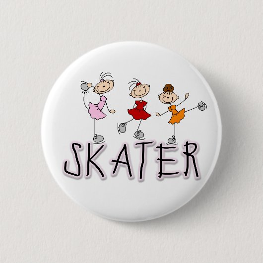 Skater Girl Button (Voorkant)