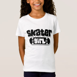 Skater Girl   Kute Tween of Teenage Skateboarder T-shirt