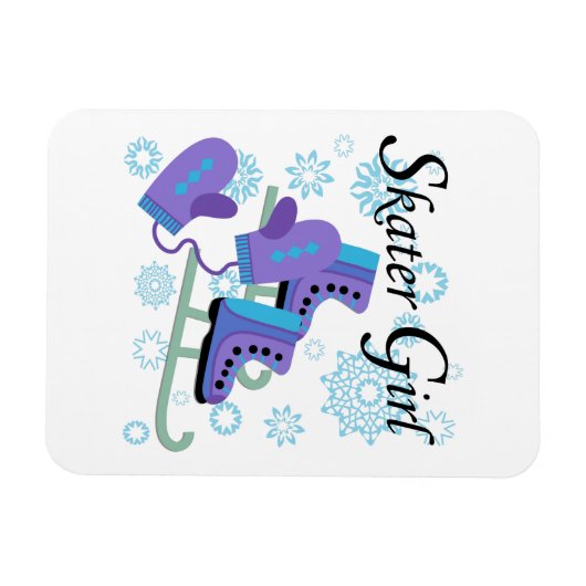 Skater Girl Magneet (Horizontaal)