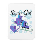 Skater Girl Magneet (Verticaal)