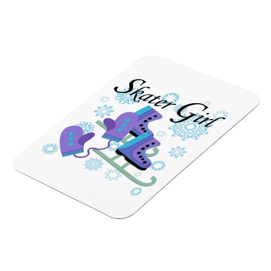 Skater Girl Magneet (Linkerzijde)