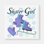 Skater Girl Magneet (Voorkant)