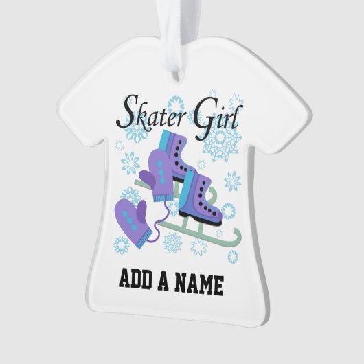 Skater Girl Ornament (voorkant)