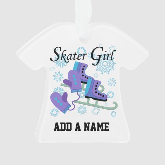 Skater Girl Ornament (voorkant)