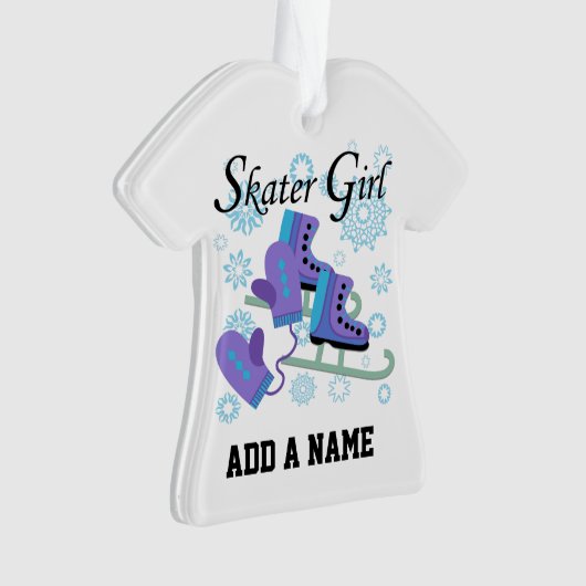 Skater Girl Ornament (voorkant)