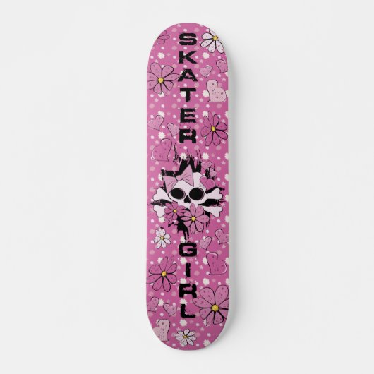 Skater Girl Persoonlijk Skateboard (Voorkant)