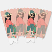 Skater Girl Pop Box Bedankdoosjes (Ongevouwen)