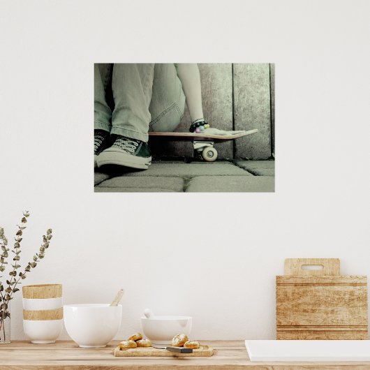 Skater Girl Poster (Keuken)
