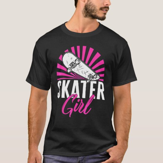Skater Girl Rollerblading Women's Skate Roller Rol T-shirt (Voorkant)