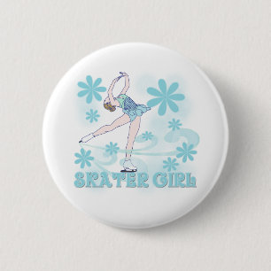 Skater Girl Ronde Button 5,7 Cm